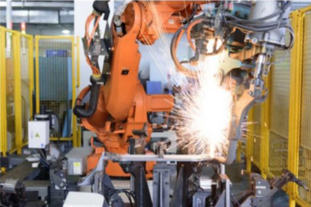 KUKA gas shielded welding robot work unit spot MIG